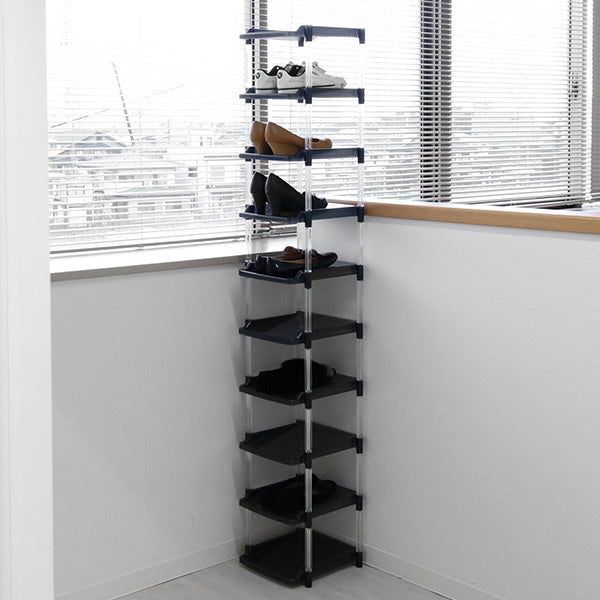 シューズラック10段幅29.7cmクリスタル