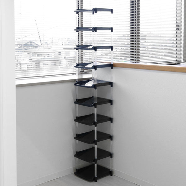 シューズラック10段幅29.7cmクリスタル