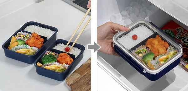 お弁当箱 1段 まるごと冷凍弁当 650ml ランチボックス 保存容器 -6