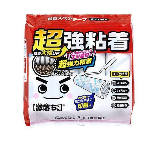 激落ちくん スペアテープのみ 粘着クリーナー 超強粘着 4巻入 -1