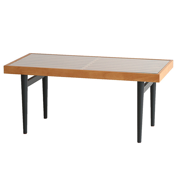 テーブル 長方形 幅86cm ガラス天板 天然木 センターテーブル – ハウジー