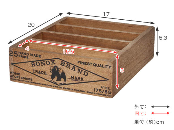 小物収納 ダルトン DULTON WOODEN BOX FOR POSTCARDS NATURAL ウッデン ボックス 木製