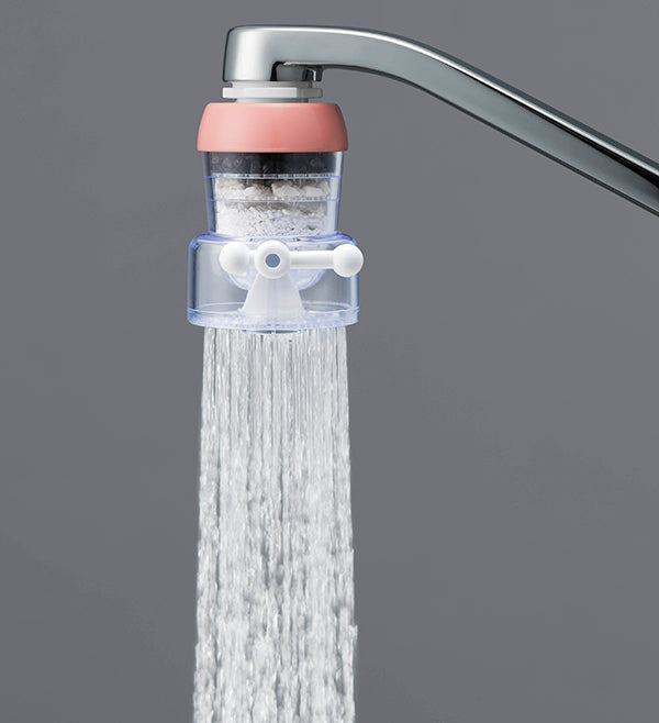 浄水蛇口 シャワー ストレート水流 切り替えタイプ 日本製 N-tap ローズピンク -3