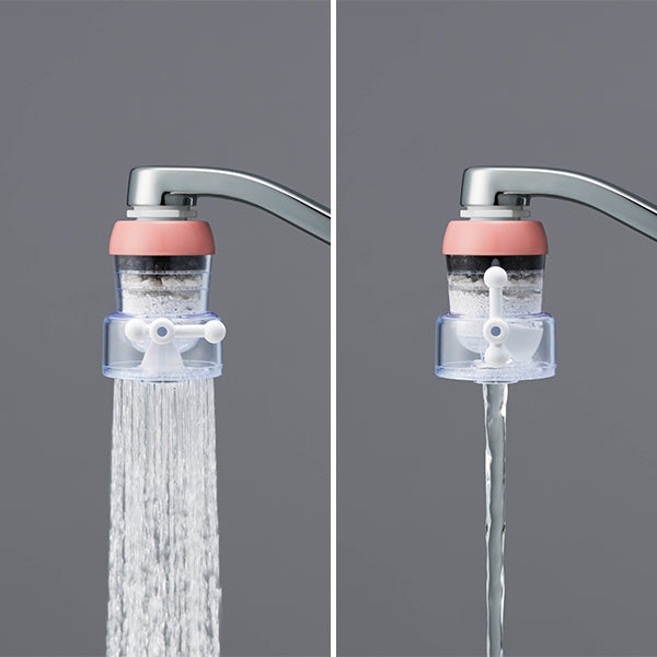 浄水蛇口 シャワー ストレート水流 切り替えタイプ 日本製 N-tap ローズピンク -4