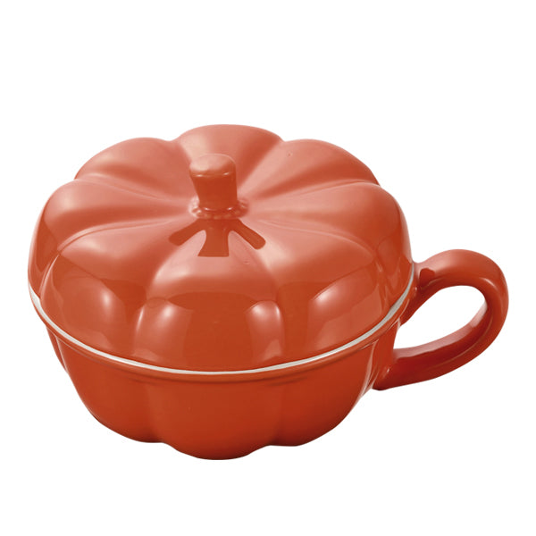 スープカップ 390ml フタ付き オーブンシェフ かぼちゃ 陶磁器