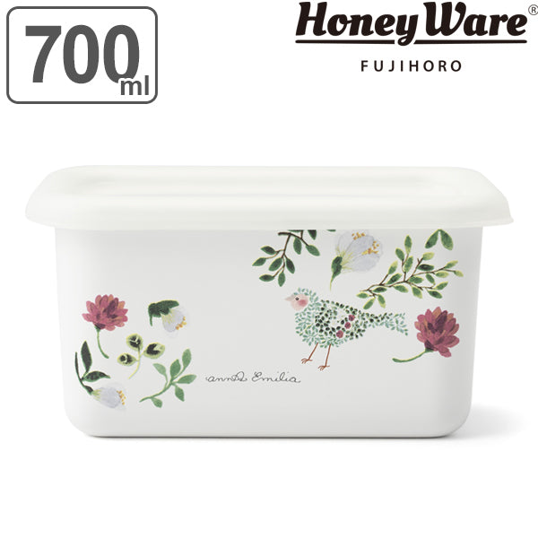 保存容器 ホーロー製 700ml アンナエミリア 深角容器 S Honeyware 富士ホーロー