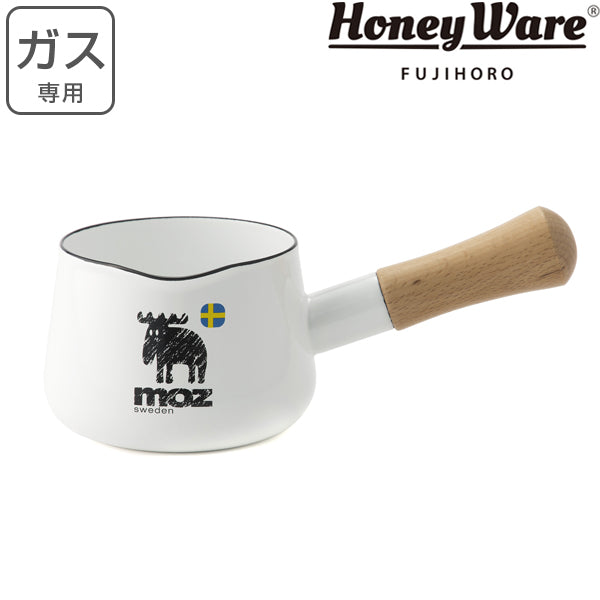 片手鍋 ホーロー製 ミルクパン 12cm MOZ HoneyWare 富士ホーロー