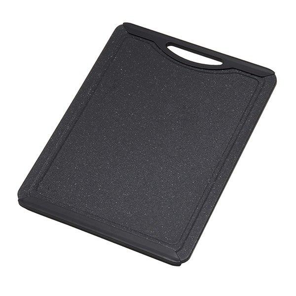 まな板 食洗機対応 抗菌 40×30cm ワイド LL ラバー付き ブラックストーン