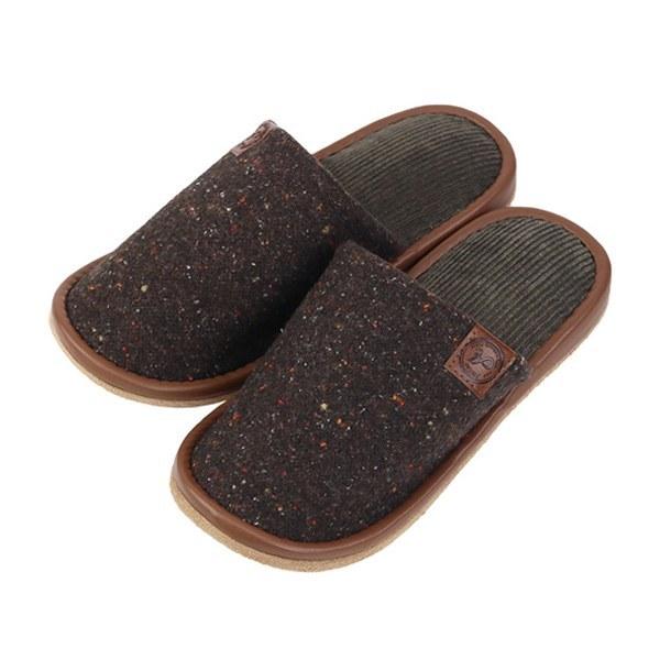 スリッパ モダンネップニット外縫い Lサイズ