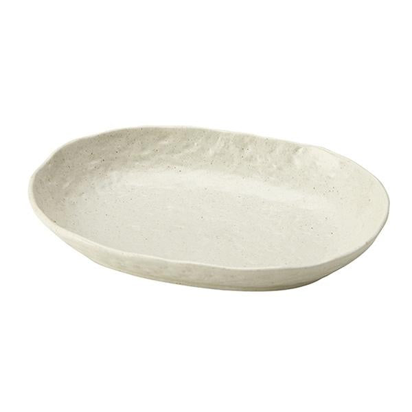 カレー皿 23cm 楕円 粉引 皿 食器 陶器 美濃焼 日本製