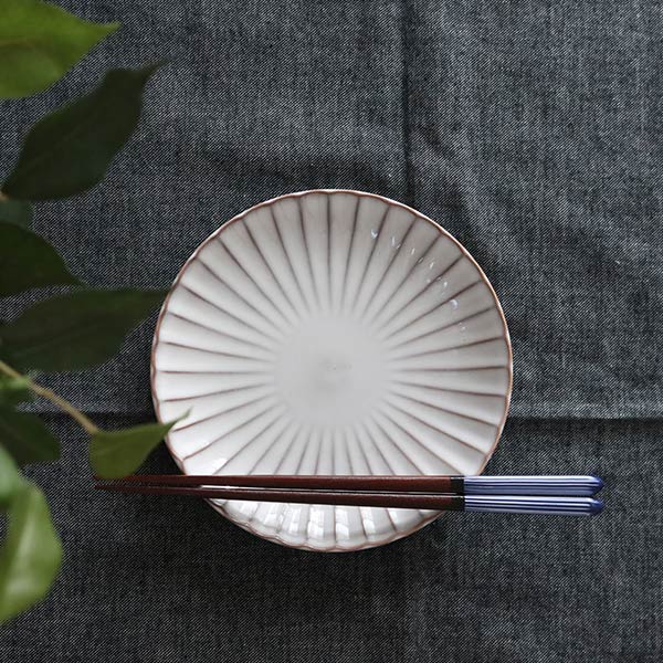 プレート 17cm 風雅 月白 皿 和食器 磁器 日本製