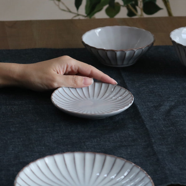 プレート 13cm 風雅 月白 皿 和食器 磁器 日本製