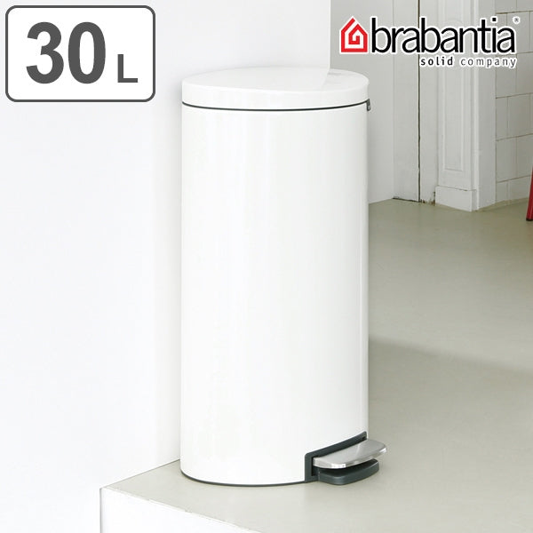 ゴミ箱 ブラバンシア brabantia フラットバック 30リットル ペダル式 ふた付き ホワイト