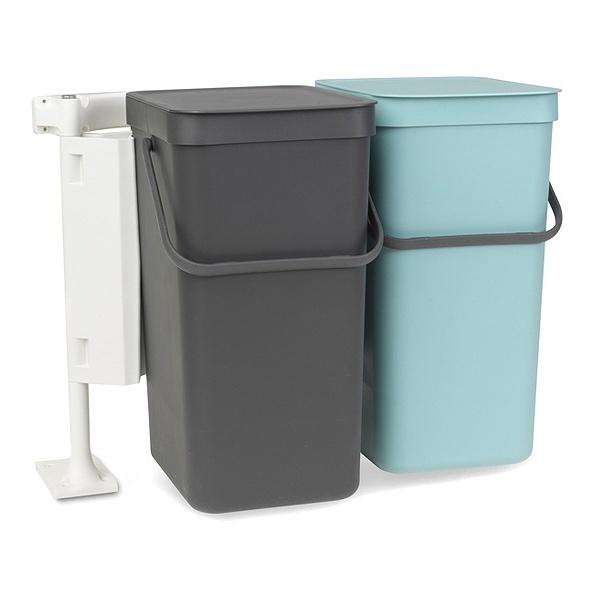 ゴミ箱 ブラバンシア brabantia ソート＆ゴー ビルトイン ウェイストビン 16L×2個 シンク扉 壁掛け