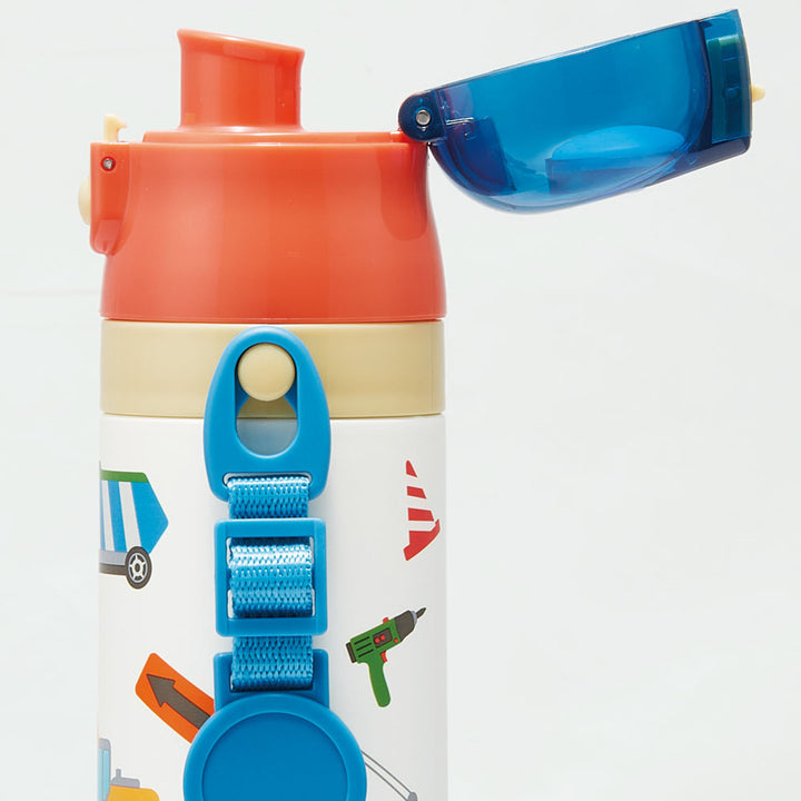 水筒 ステンレス 直飲み コップ 2way 軽量 430ml 子供 -12