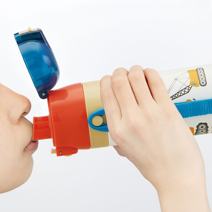 水筒 ステンレス 直飲み コップ 2way 軽量 430ml 子供 -9