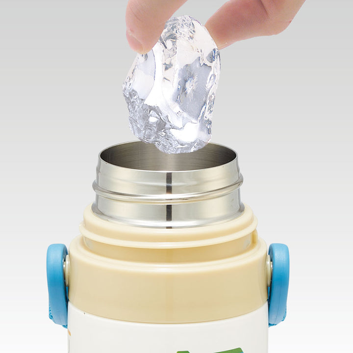 水筒 ステンレス 直飲み コップ 2way 軽量 430ml 子供 -11