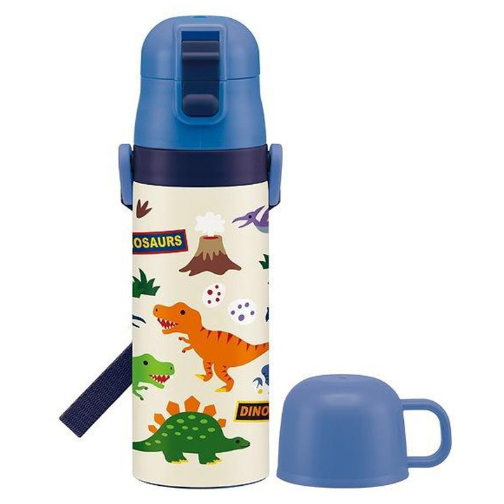 水筒 ステンレス 直飲み コップ 2way 軽量 430ml 子供 -1