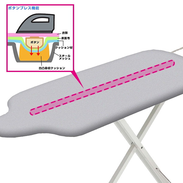 アイロン台 スタンド式人体型アイロン台 人体型 プレミアム アルミコート -9
