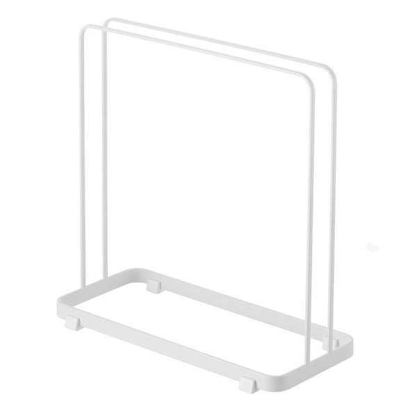 山崎実業 plate 珪藻土バスマットスタンド プレート ホワイト