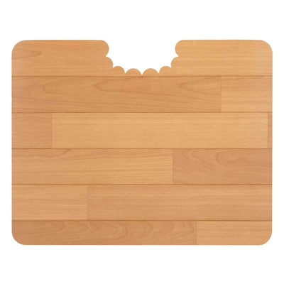 トイレマット 吸着 拭けるトイレマットウッド 55×43cm