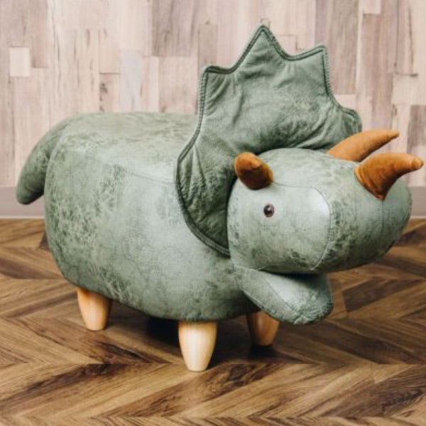 スツール 恐竜 Triceratops トリケラトプス 椅子 オットマン 足置き イス