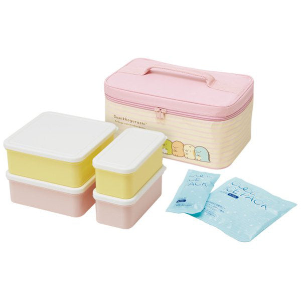 お弁当箱 ピクニックランチボックス 保冷バック付行楽ランチセット すみっコぐらし -1