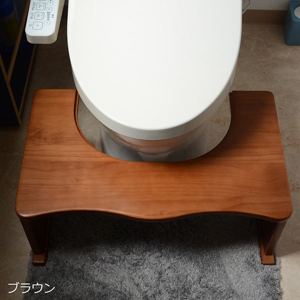 トイレ用踏み台 幅58cm 木製 トイレトレーニング 天然木