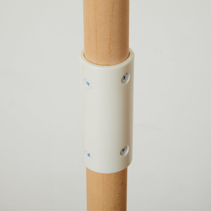 連結パーツLABRICOラブリコ丸棒直径30mm対応オフホワイト白パーツ