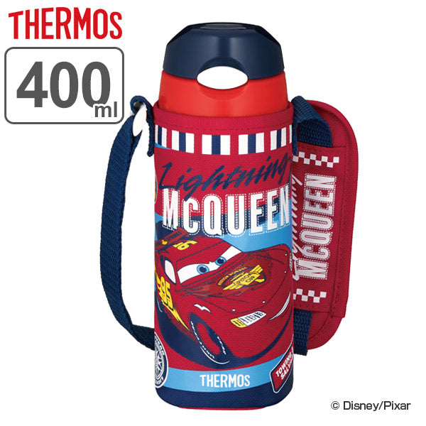 サーモス 水筒 キッズ 400ml ステンレス カーズ 真空断熱ストローボトル FHL-402FDS -2