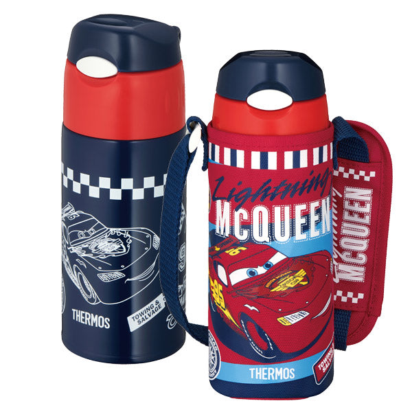 サーモス 水筒 キッズ 400ml ステンレス カーズ 真空断熱ストローボトル FHL-402FDS -3