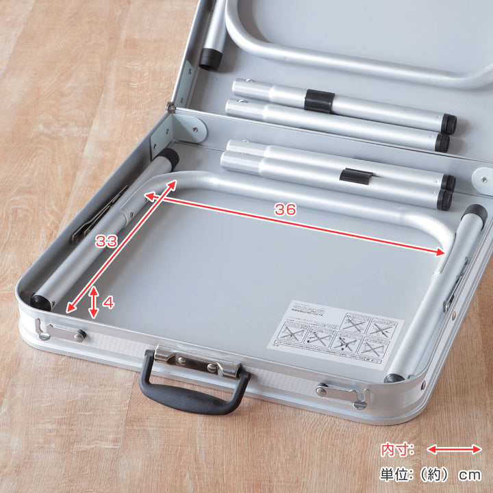 アウトドアテーブル 折りたたみ 90×45cm トランクテーブル キャプテンスタッグ -5