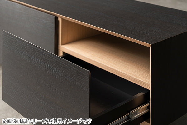 リビングテーブル モダンデザイン ブラックフェイス 脚付タイプ ALBA 幅120cm