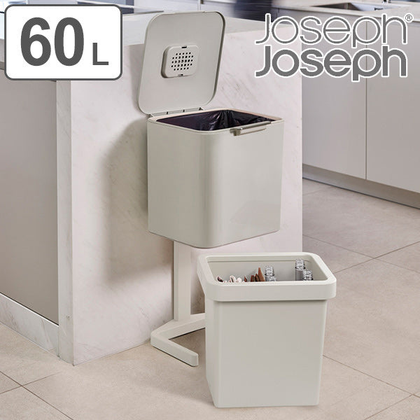 ゴミ箱 60L トーテムポップ 分別 2段 JosephJoseph ジョセフジョセフ キャスター付き -2
