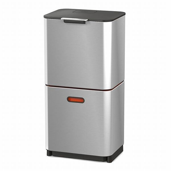 ゴミ箱 60L トーテムマックス ステンレス 分別 2段 JosephJoseph ジョセフジョセフ キャスター付き