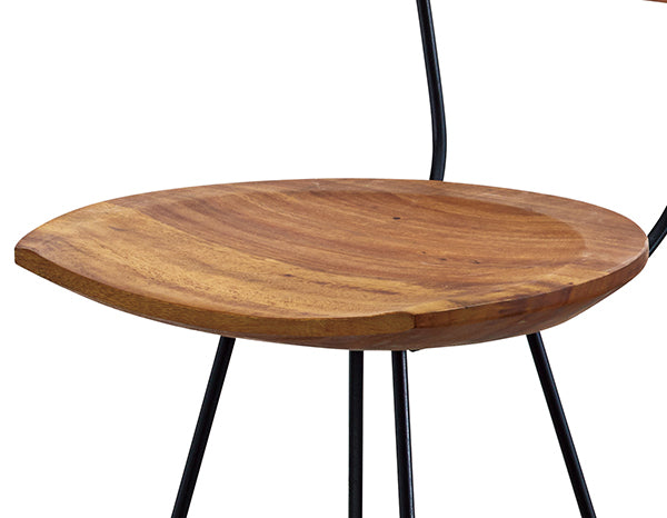 カウンターチェア 幅40cm ウッドチェア 椅子 木製 天然木 モンキーポッド