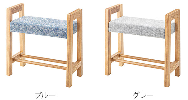 ベンチ 幅52cm スリム 玄関ベンチ スツール 椅子 木製 天然木 北欧 布製 ラック