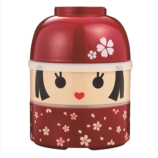 お弁当箱 2段 お椀付き こけし弁当 850ml ランチボックス HAKOYA