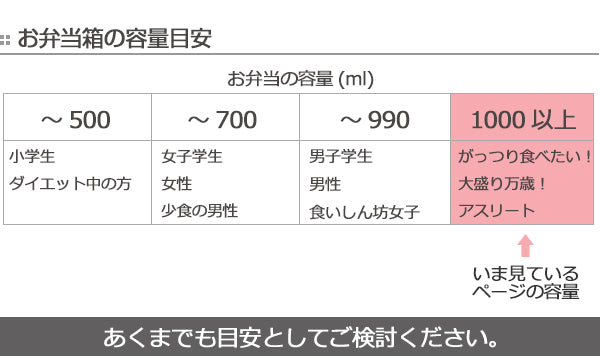 お弁当箱 2段 LUNCHBOX samon 1000ml