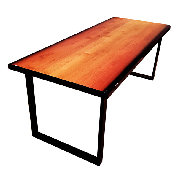 ダイニングテーブル 幅180cm テーブル 木製 天然木 食卓 木目 アイアン