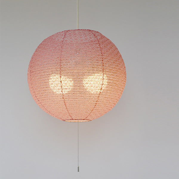 ペンダントライト直径39×高さ35cmcosmicコスミック麻葉梅紫SPN2-1061