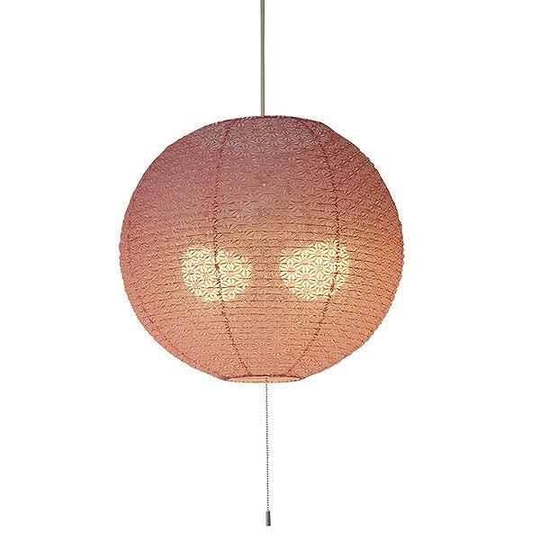 ペンダントライト直径39×高さ35cmcosmicコスミック麻葉梅紫SPN2-1061