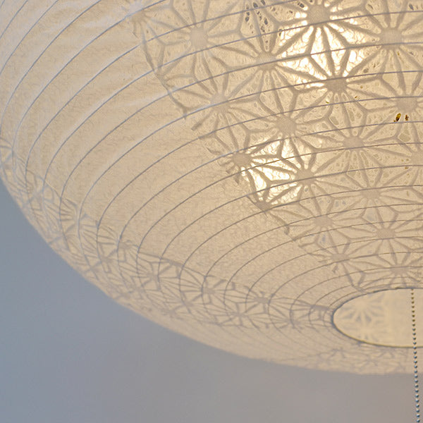 ペンダントライト直径60×高さ27.5cmislandアイランド特麻葉白×春雨白SPN4-1071