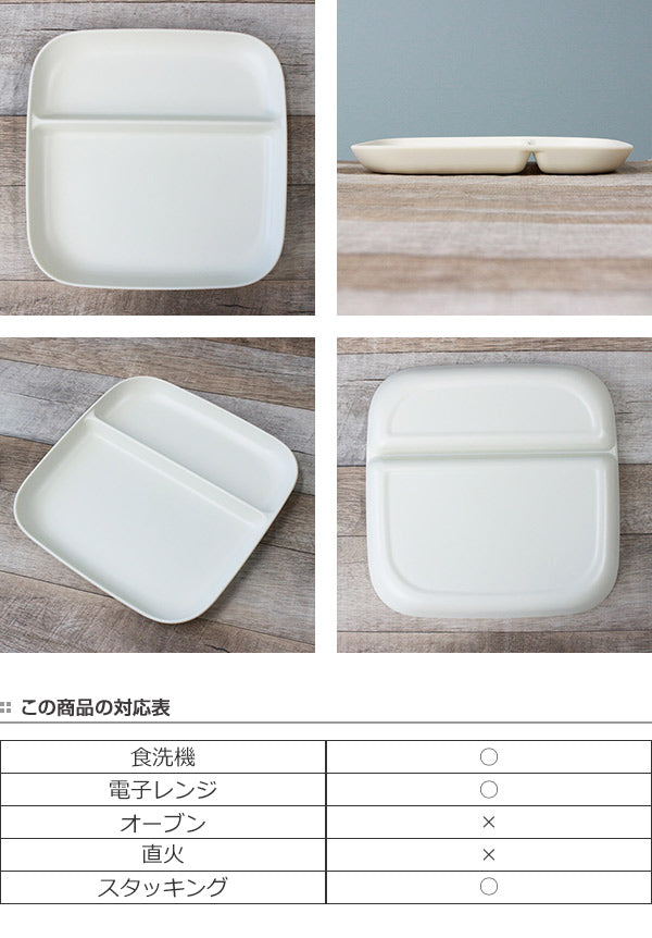 ランチプレート 22cm プラスチック カームディッシュ 皿 食器 洋食器 日本製