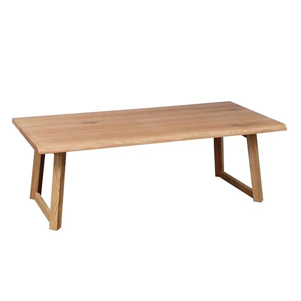 ローテーブル リビングテーブル 北欧風 天然木 オーク無垢材 幅120cm