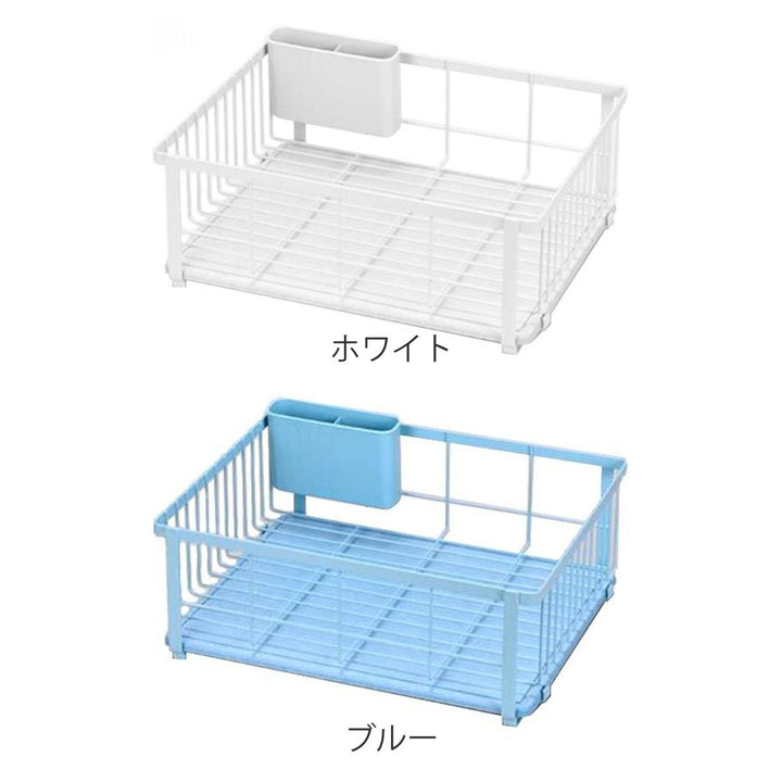 水切りかご珪藻土プレートカトラリーポケット付きスキットプラス