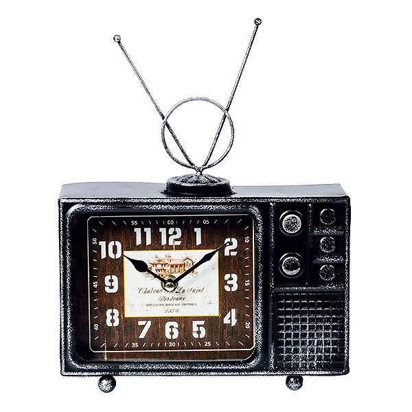 置き時計 ヴィンテージモチーフクロック television テレビジョン