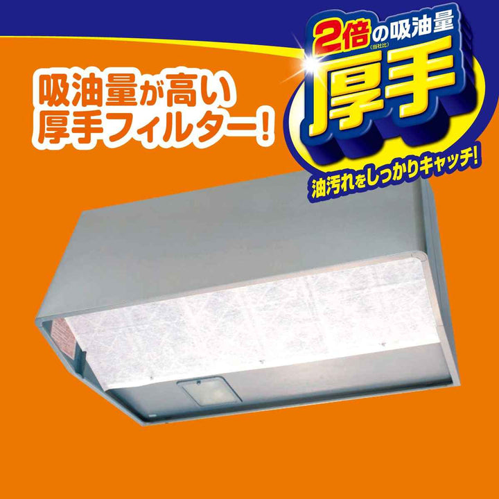 レンジフードフィルターパッと貼るだけスーパー深型フィルター厚手36×92.5cm2枚入