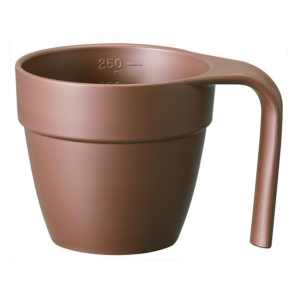 マグカップ 280ml 取っ手付き 木製風 介護 食器 プラスチック製 日本製