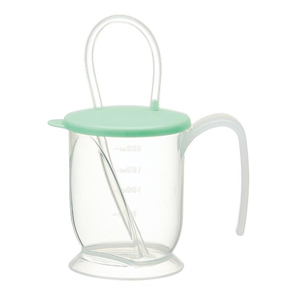 コップ 280ml 介護 ハンドル付 ストローコップ シニアベーシック